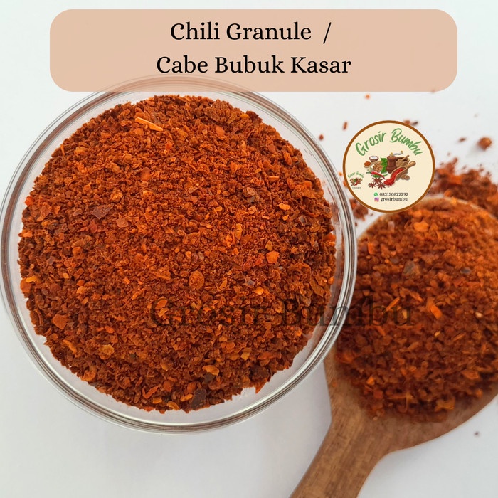 

Chili Granule - 1kg / Cabe Bubuk Kasar