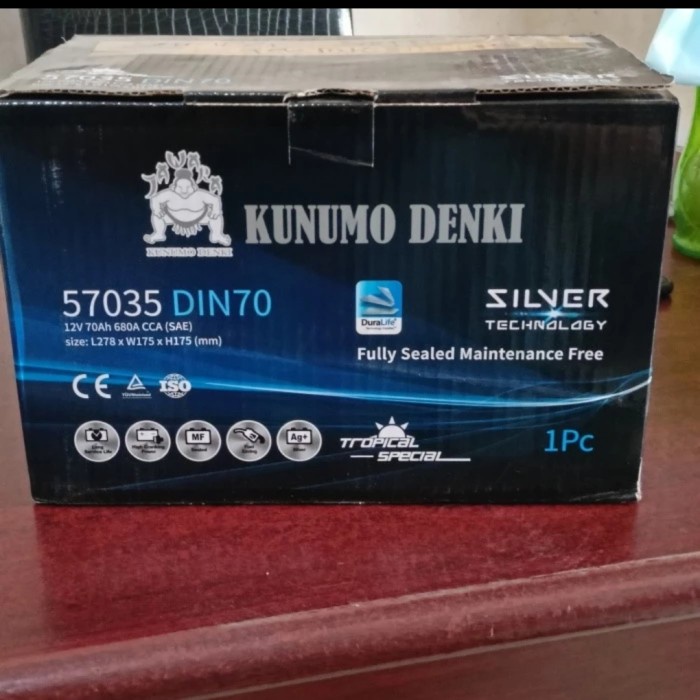 TERBARU - AKI BATERAI KERING KUNUMO DENKI DIN70/DIN84 LN3 REBORN DIESEL MERCY