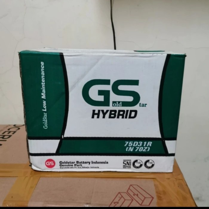 HARGA DISC - Aki Kijang / GS Hybrid N70Z Goldstar 12V 80Ah / Aki L300 Phanter dll