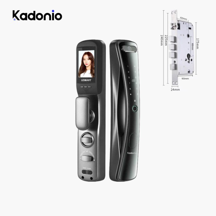 TERBARU Kadonio Smart Door automatic kunci digital dengan Kamera viewer