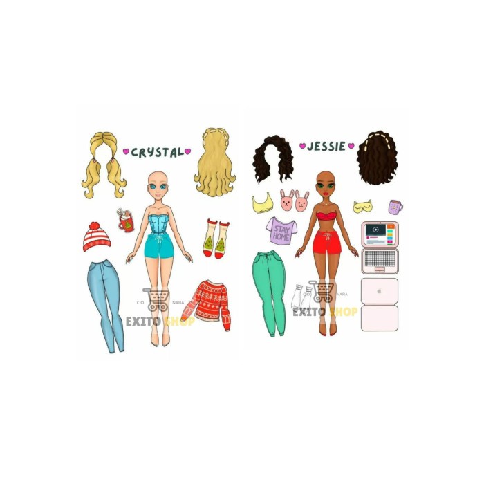 paper doll/ boneka kertas/ bp bpan / mainan jadul A4