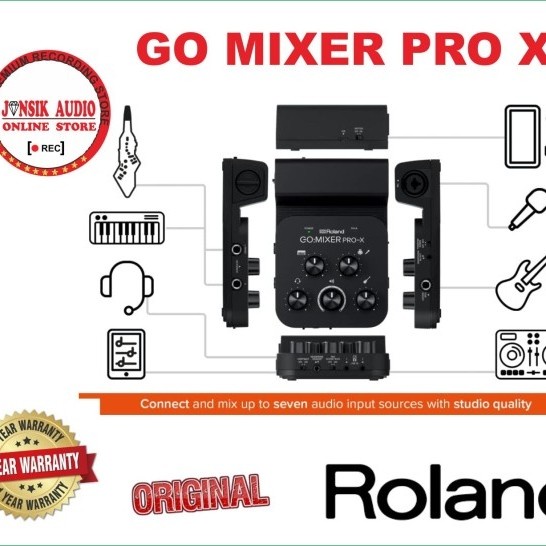 Roland GO MIXER PRO-X Audio Mixer for Smartphone