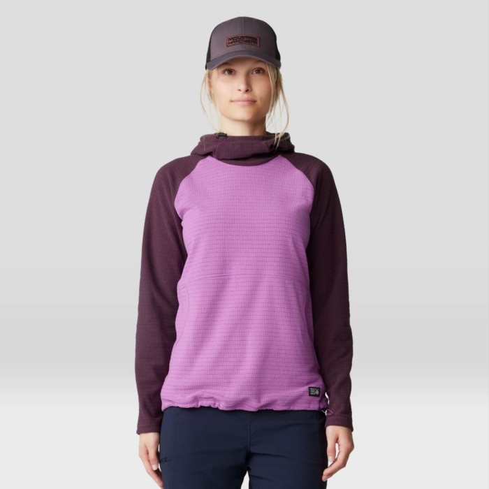 jaket wanita womens mhw mountain hardwear summit grid tunic hoody casual outdoor camping hiking