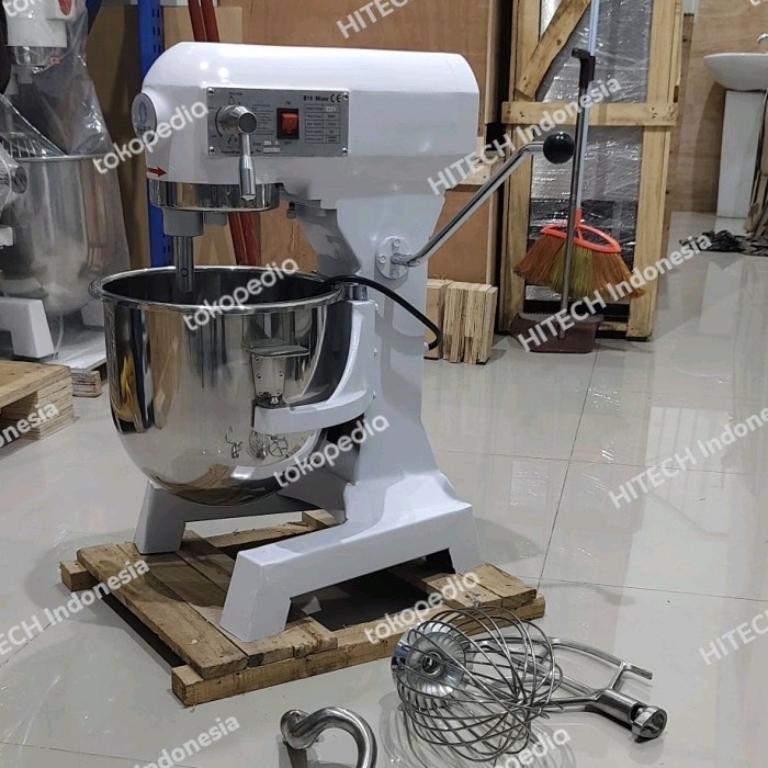 Promo Planetary Mixer 15 Liter Crown B-15 Mixer Roti 15L B15