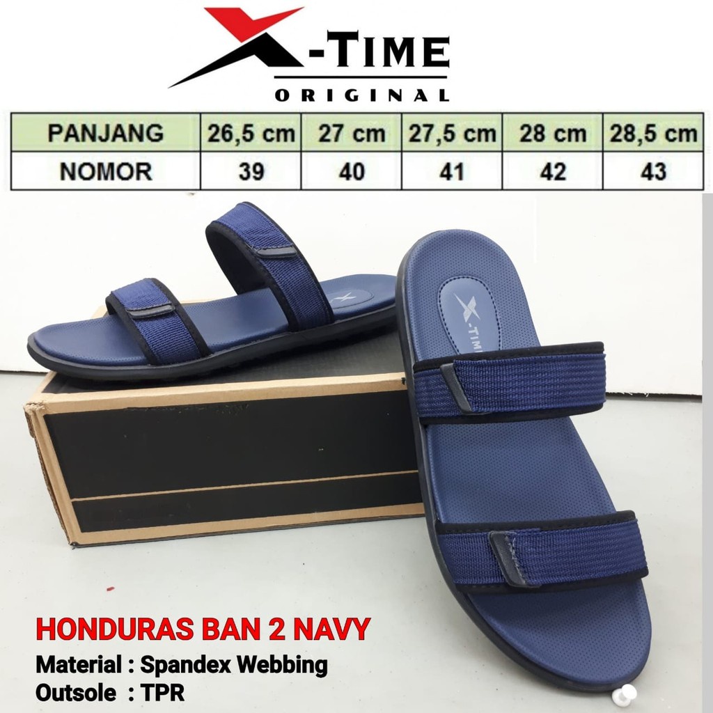 Potong Harga Sendal Pria Trendy Keren Ban-2 Kualitas Export X-Time Honduras