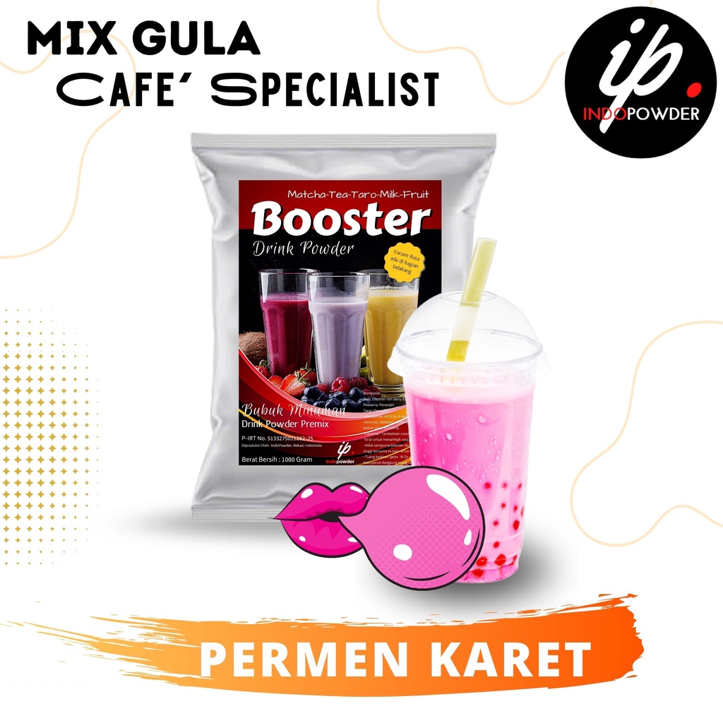 

IP Bogor - Bubuk Minuman Rasa PERMEN KARET 1Kg Untuk Cafe, Waralaba dan Resto