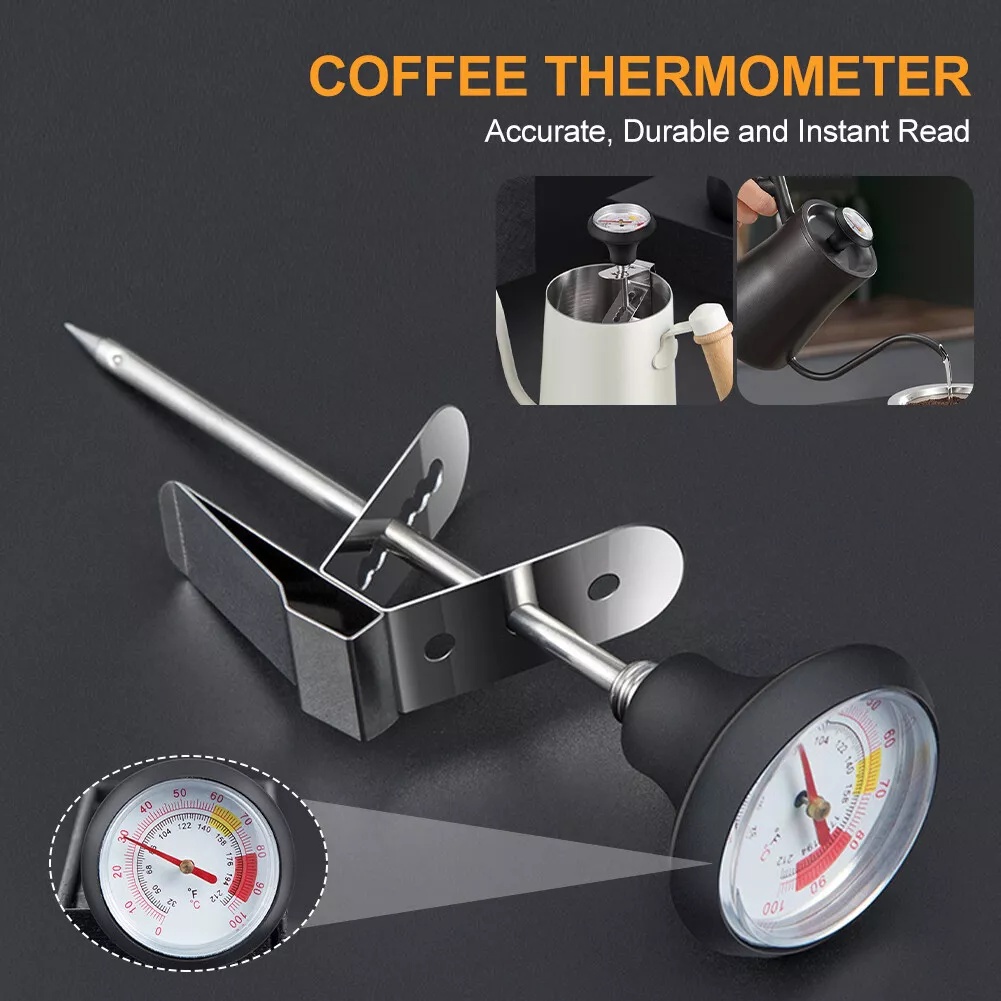 

LETUZI Termometer Kopi Celcius Fahrenheit Stainless Steel Probe - LT135