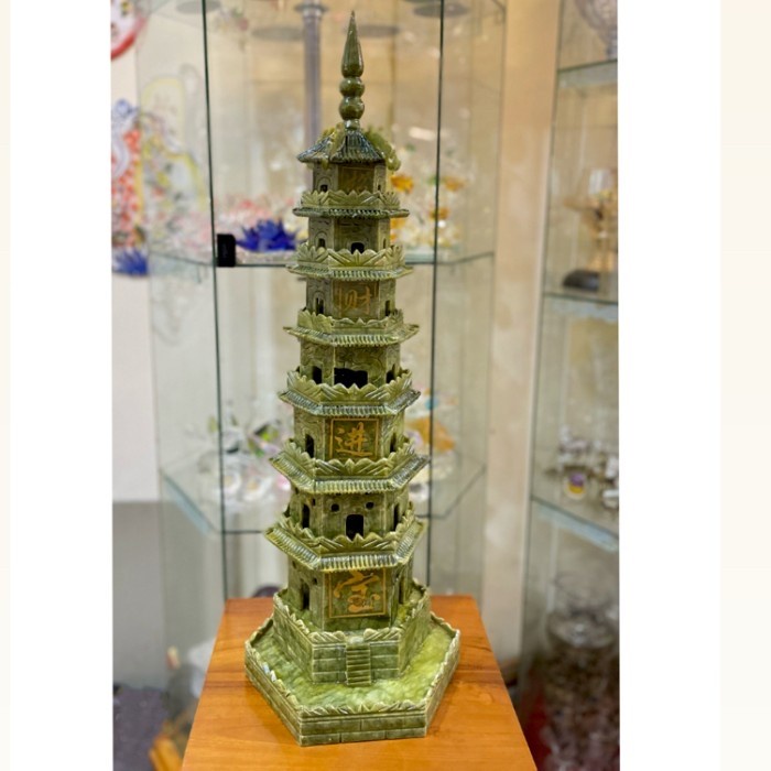 Pagoda Pajangan Giok / Jade Chinoiserie