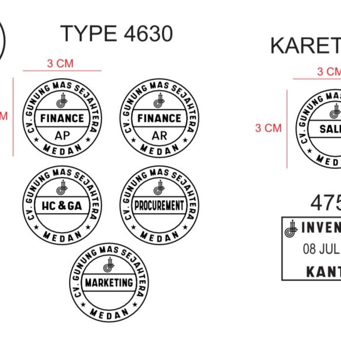 

karet custom trodat 4923 siap pasang