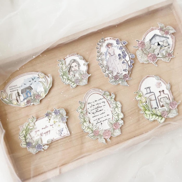 

Journal Pages Vintage Frame & Floral Wreath Rubber Stamps