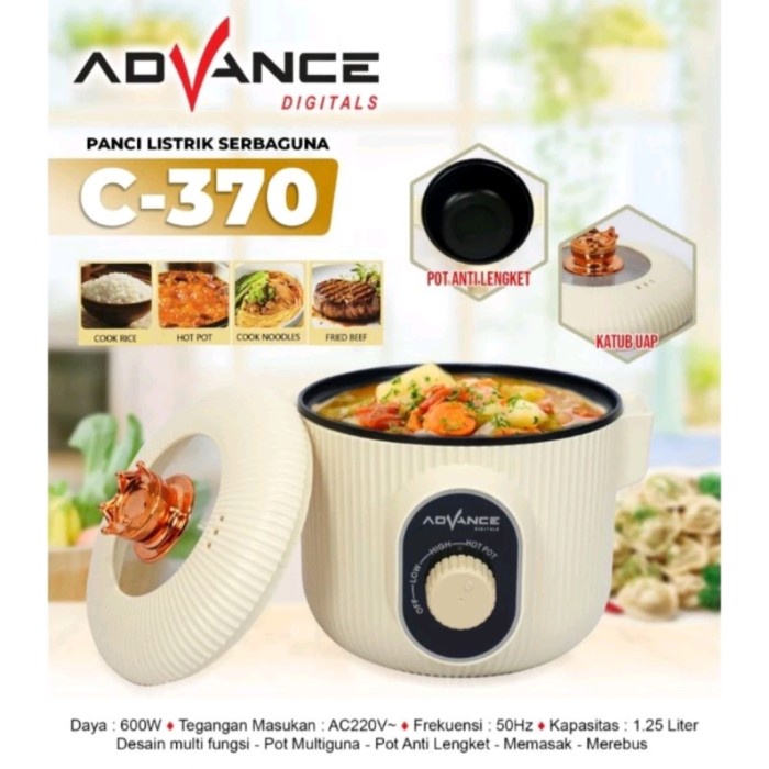 PANCI LISTRIK ADVANCE C370, PANCI SERBAGUNA ADVANCE