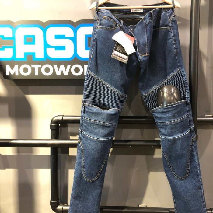 Sky Denim Aragon Blue Celana Jeans Touring Riding