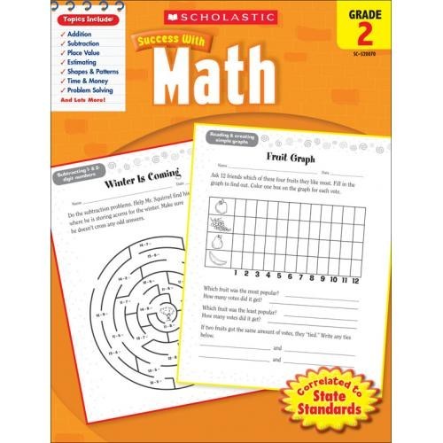 

success with math by schoolastic grade 2 - 4