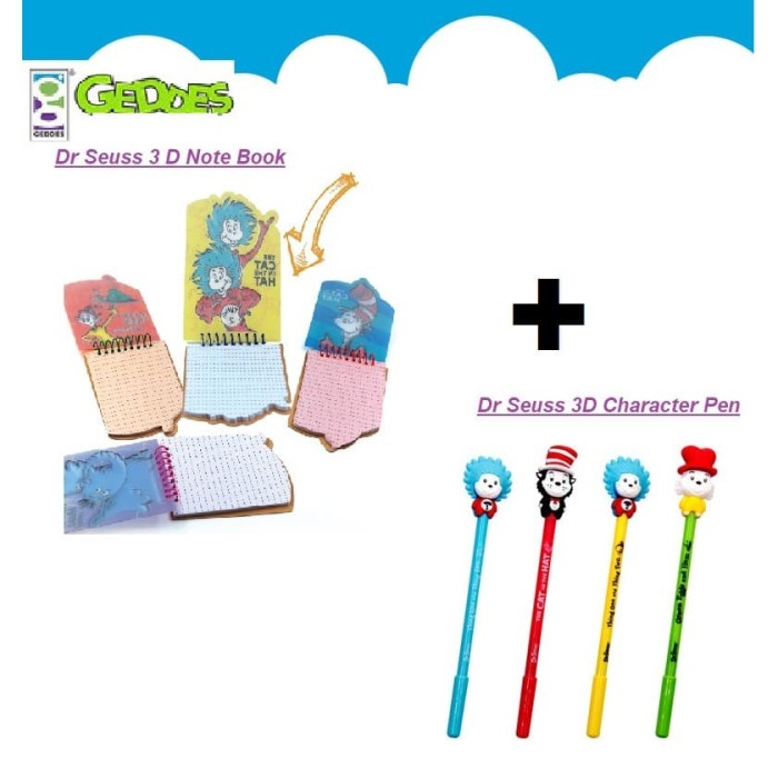 

Dr Seuss 3D Book + 3D Character Pen