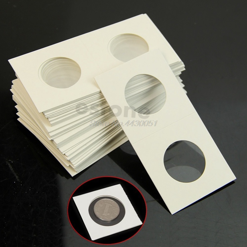 

50x Lighthouse Stamp Coin Holders Cover Case Storage Paper Stickers for Photo Albums Frame