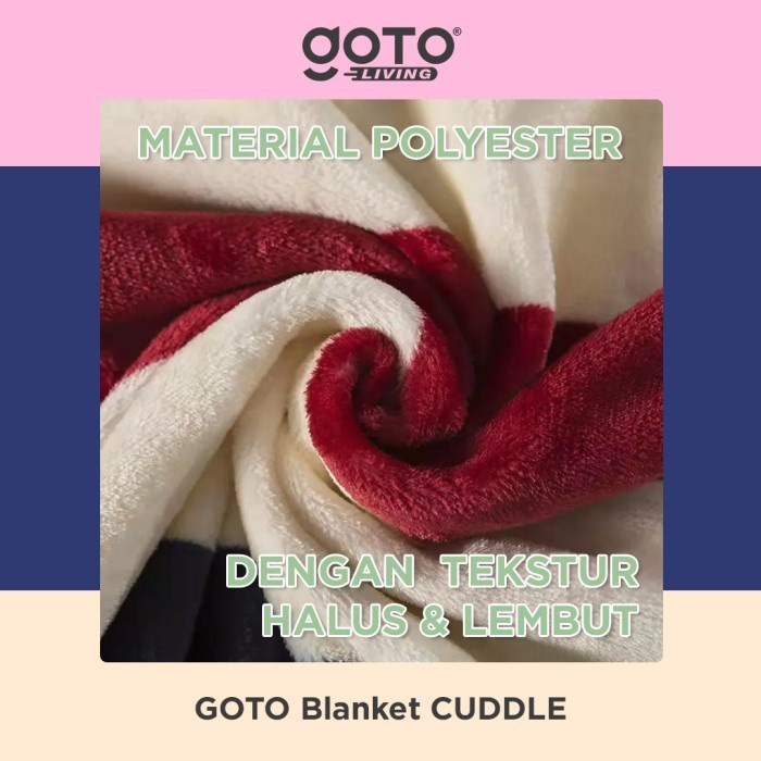 Goto Cuddle Blanket Selimut Dewasa Bulu Tebal Halus Lembut Karakter