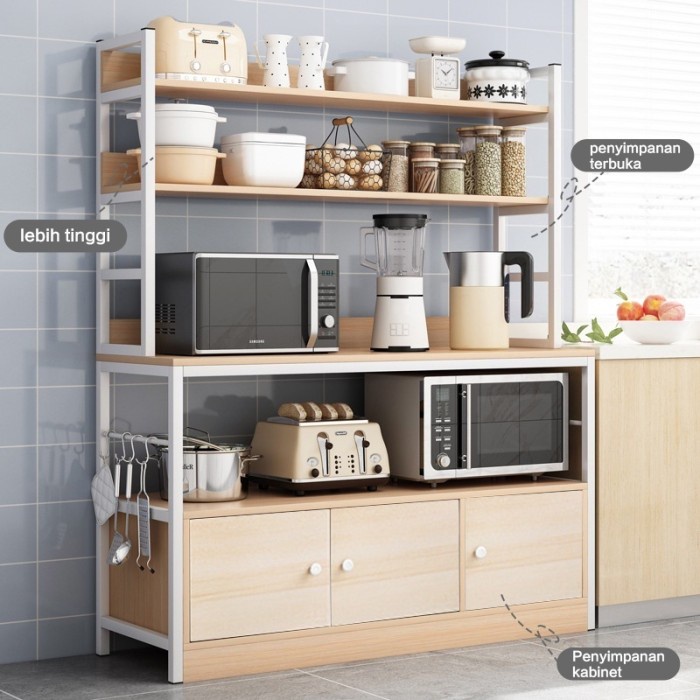terbaru  rak lemari dapur rak oven rak microwave rak bumbu lemari dapur minimalis modern meja