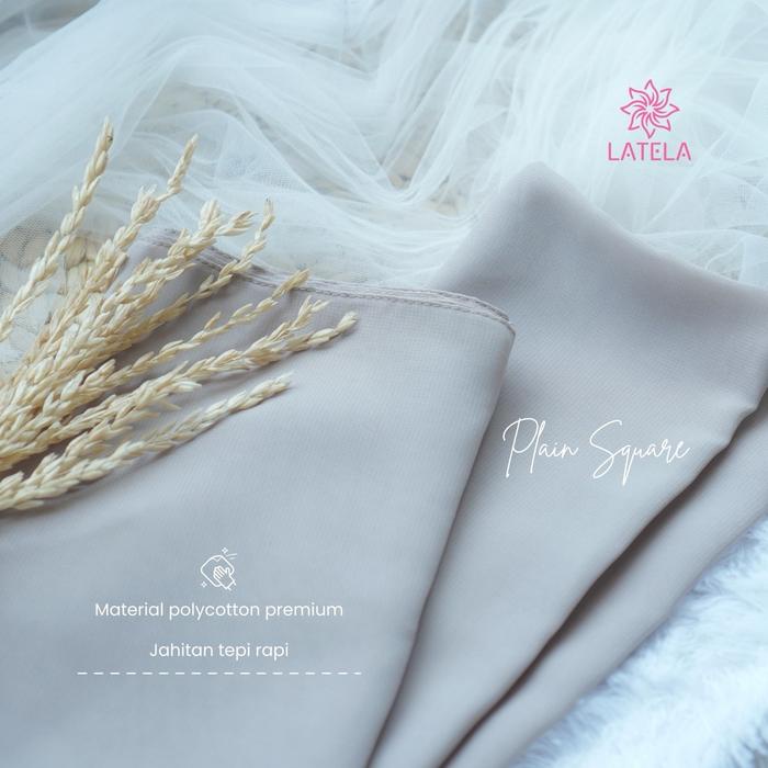 Latela Aromatic Square - Hijab Square Premium Jahit Tepi / Hijab Segi Empat Premium Jahit Tepi