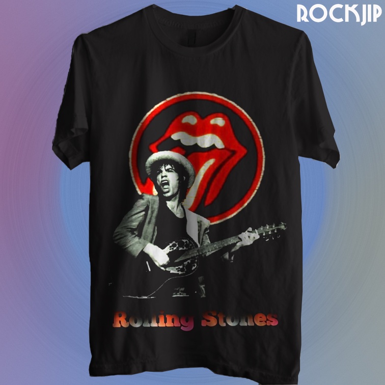 Custom Kaos Baju Distro Musik Band Rock Punk Indie Metal Pria Wanita Original Second Rolling Stones 