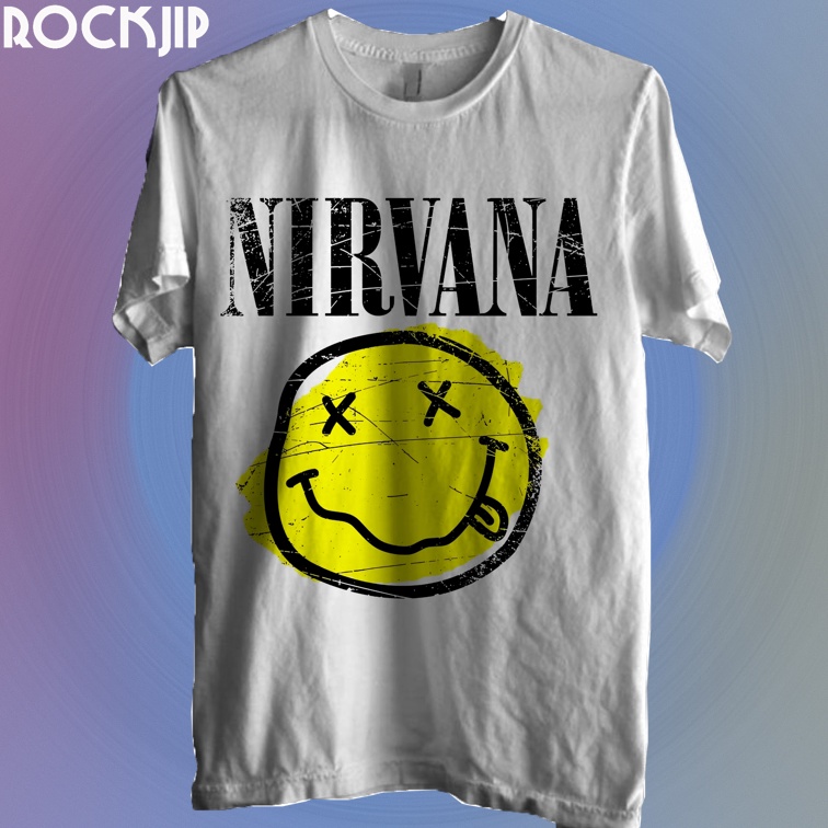 Beli Kaos Baju Distro Musik Band Rock Punk Indie Metal Pria Wanita Original Second Nirvana Bandung M