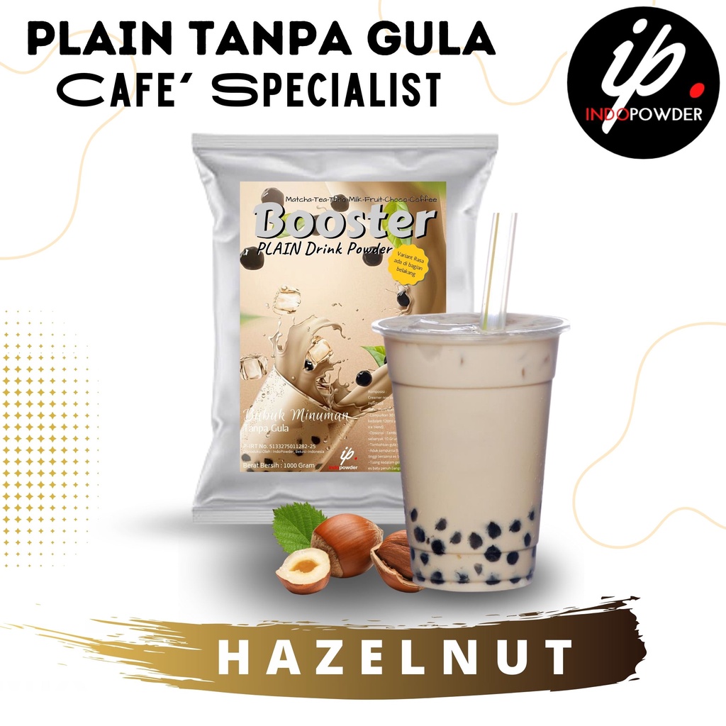 

IP Bogor - Bubuk Minuman Plain Tanpa Gula Rasa HAZELNUT 1Kg Untuk Cafe, Waralaba dan Resto