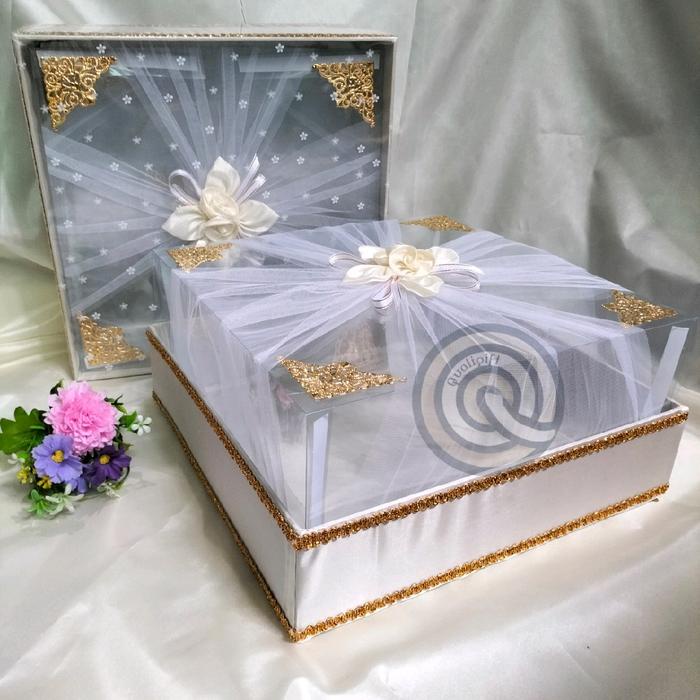HOT SALE Kotak Kue Kotak Hantaran Seserahan Mika Tile +