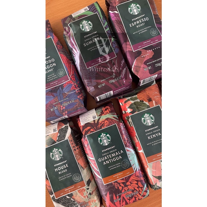 

Sbucks Cafe Verona - Whole Bean Dark Roast 250gr Biji Kopi Coffee