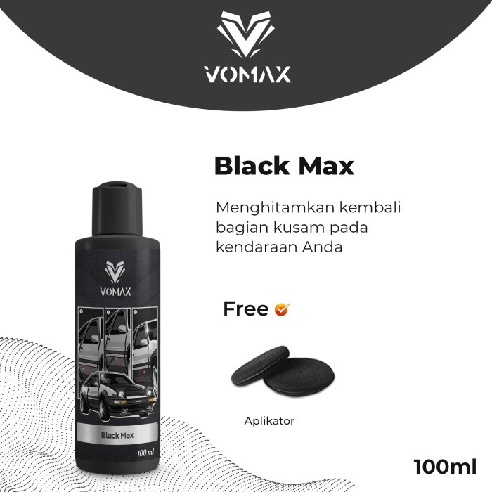 Black Max - Penghitam Permanen Motor / Semir Body Mobil Dashboard Trim