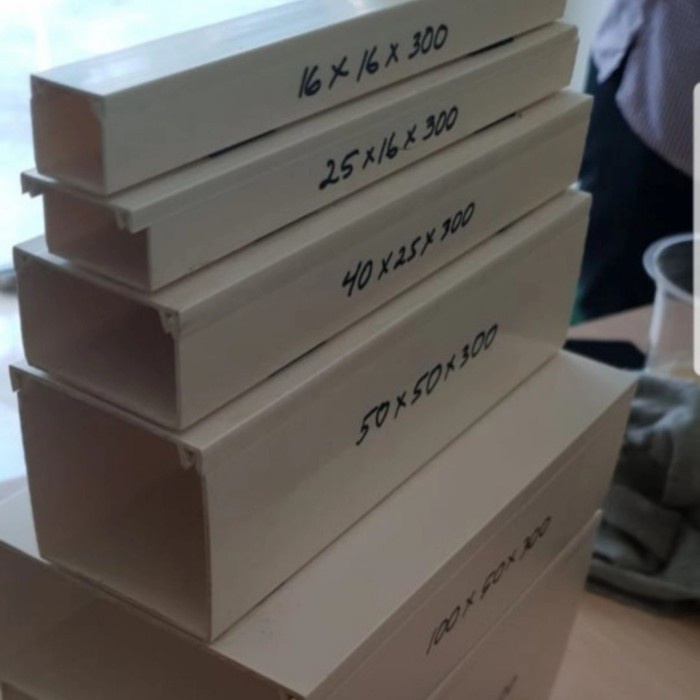 kabel duct pvc ukuran 100x50x3000mm