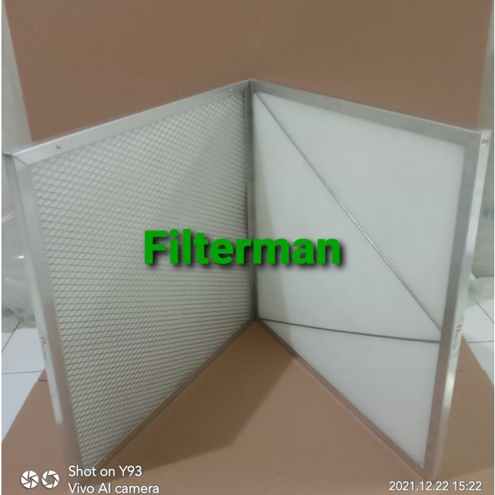 Saringan Debu Udara AHU HVAC FCU Air Pre Filter Mat G3 F5 Refill Frame
