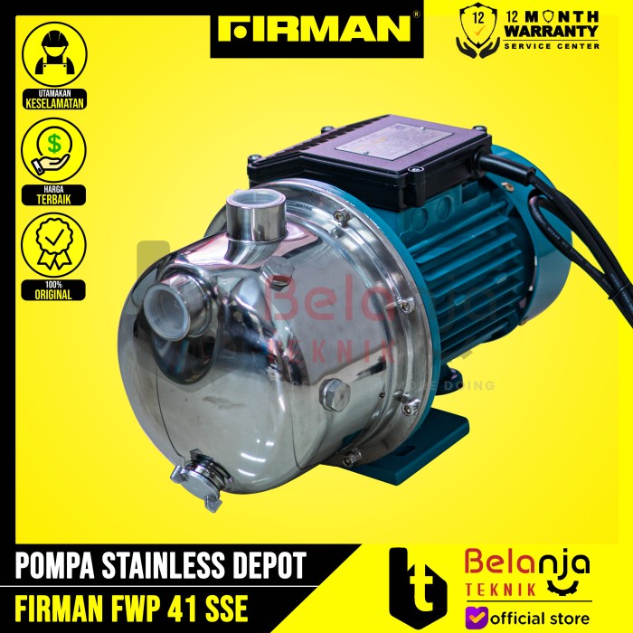 Ready Firman Fwp41Sse Pompa Stainless Steel Depot Air Minum Fwp 41 Sse