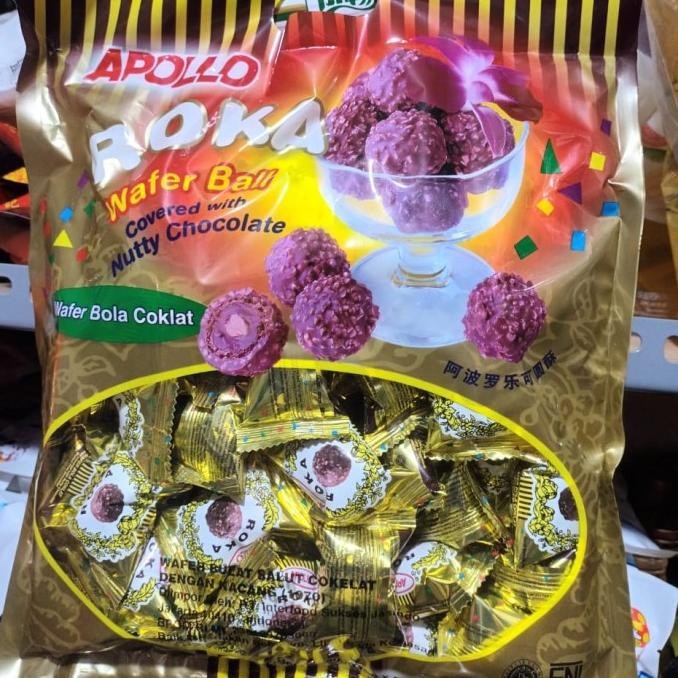 

READY STOCK Apollo Roka / Wafer Roka / Biskuit Bulat Roka