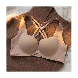 Bh Wanita Dewasa Bra Busa Tebal BH push up seamless kaitan depan tanpa kawat tali silang Nyaman
