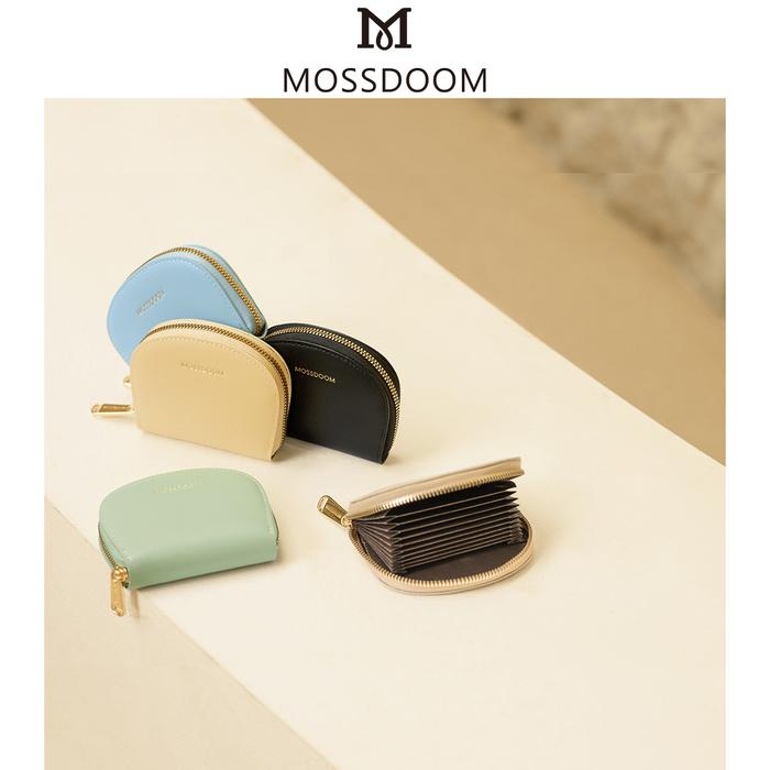 [yans] - MOSSDOOM Dompet Kartu Elfrea Card Holder Setengah Bulat Wallet Zip Wanita