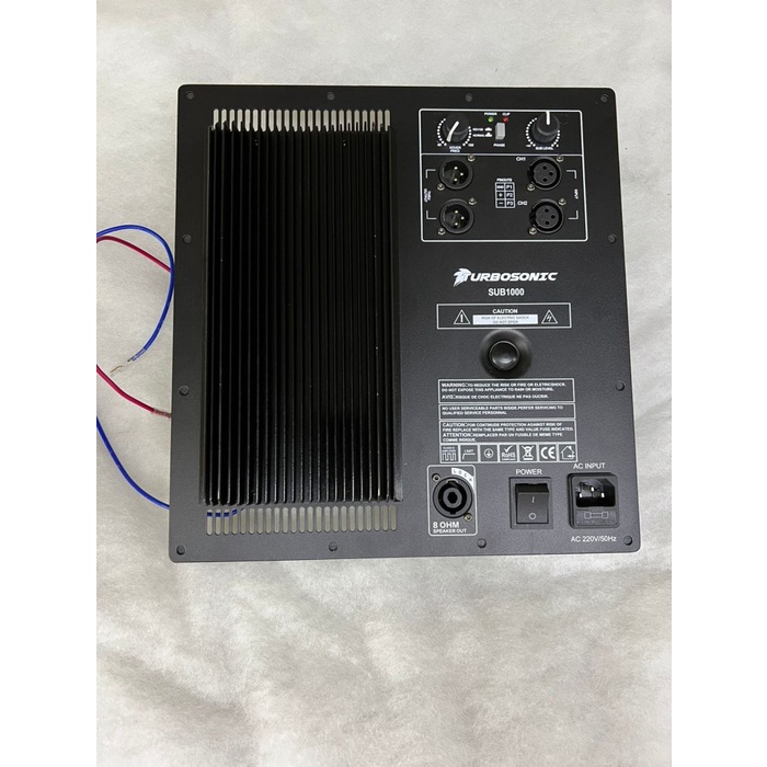 Turbosonic Sub1000 Kit Power Aktif Subwofer 600 Watt Class D Original Terlaris