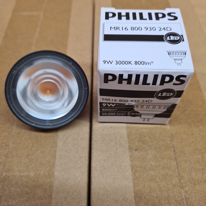 lampu MR16 1000 930 36D 9W philip / lampu MR16 9w 36D 850lm 3000K / lampu MR16 9w 24D 750lm 3000K