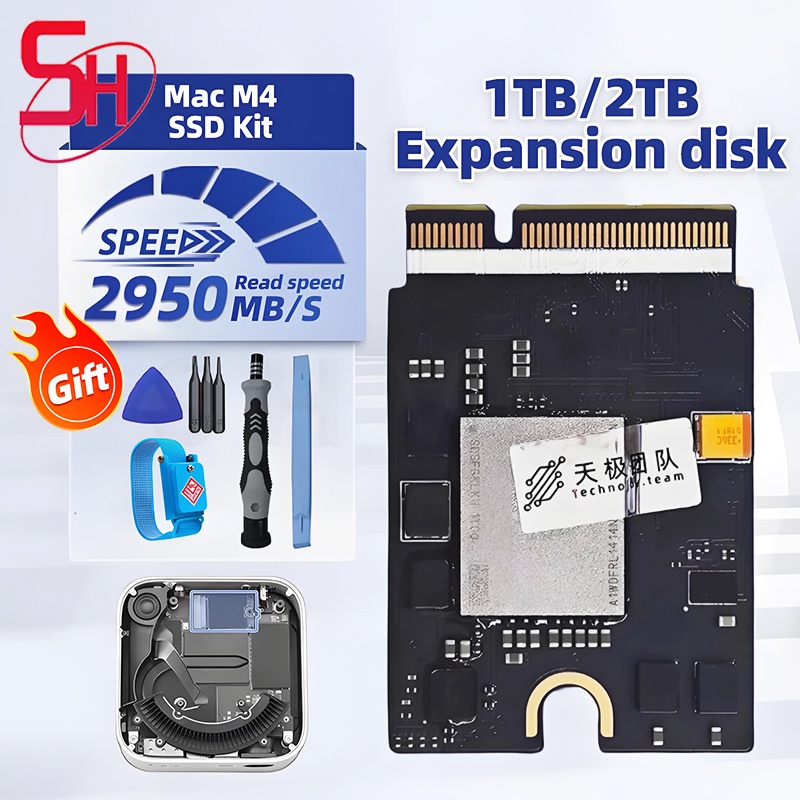 ELTRA NEW M4 Mac Mini SSD Upgrade Third-Party 2T/1T SSD Capacity Upgrade K6B2/SDSFGKLKH New