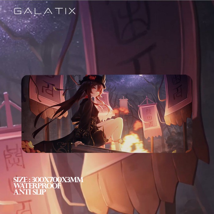 MOUSE PAD GENSHIN IMPACT HOYOVERSE MOUSEPAD ANIME XL XXL WATERPROOF BAAL AYATO GUANYU YOIMIYA HUTAO