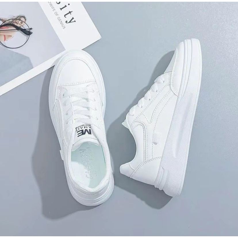 HOT DEALS Sepatu Sneakers Wanita Sepatu Putih Wanita FREYA Korean Style Coocok untuk Ngemall