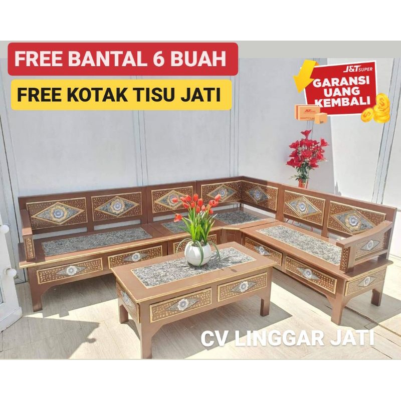 Mentah - Kursi Ruang Tamu Murah Promo Kembang jati