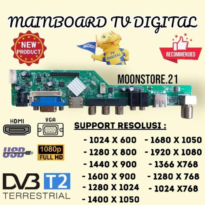 TERBARU Mainboard Digital Universal TV LCD LED