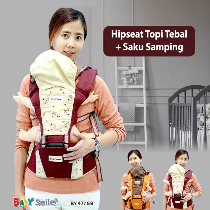 Gendongan Hipseat gendongan bayi duduk BY-477 BABY SMILE baby carrier