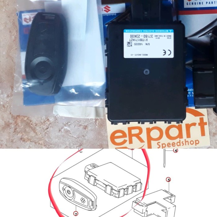 kunci remot keyless GSX