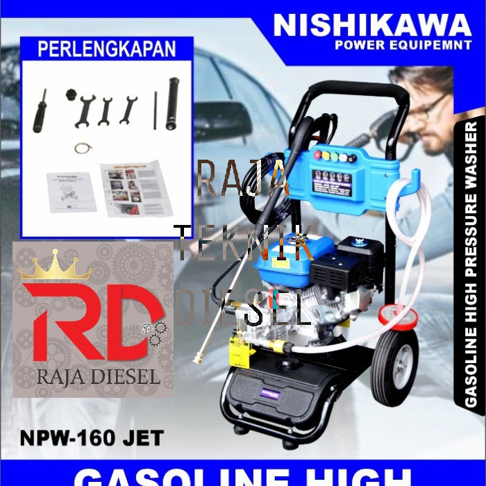 Ashdod Mesin Jet Cleaner High Pressure Washer Bensin Nishikawa Npw 160 Jet