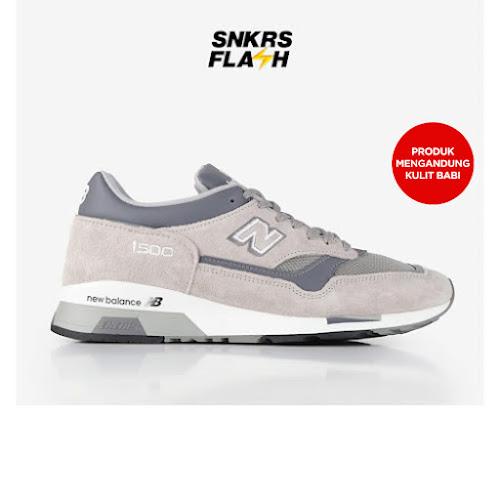 NEW BALANCE 1500 Mi Uk Light Grey Sepatu Sneakers Unisex - U1500PGL - Size 42