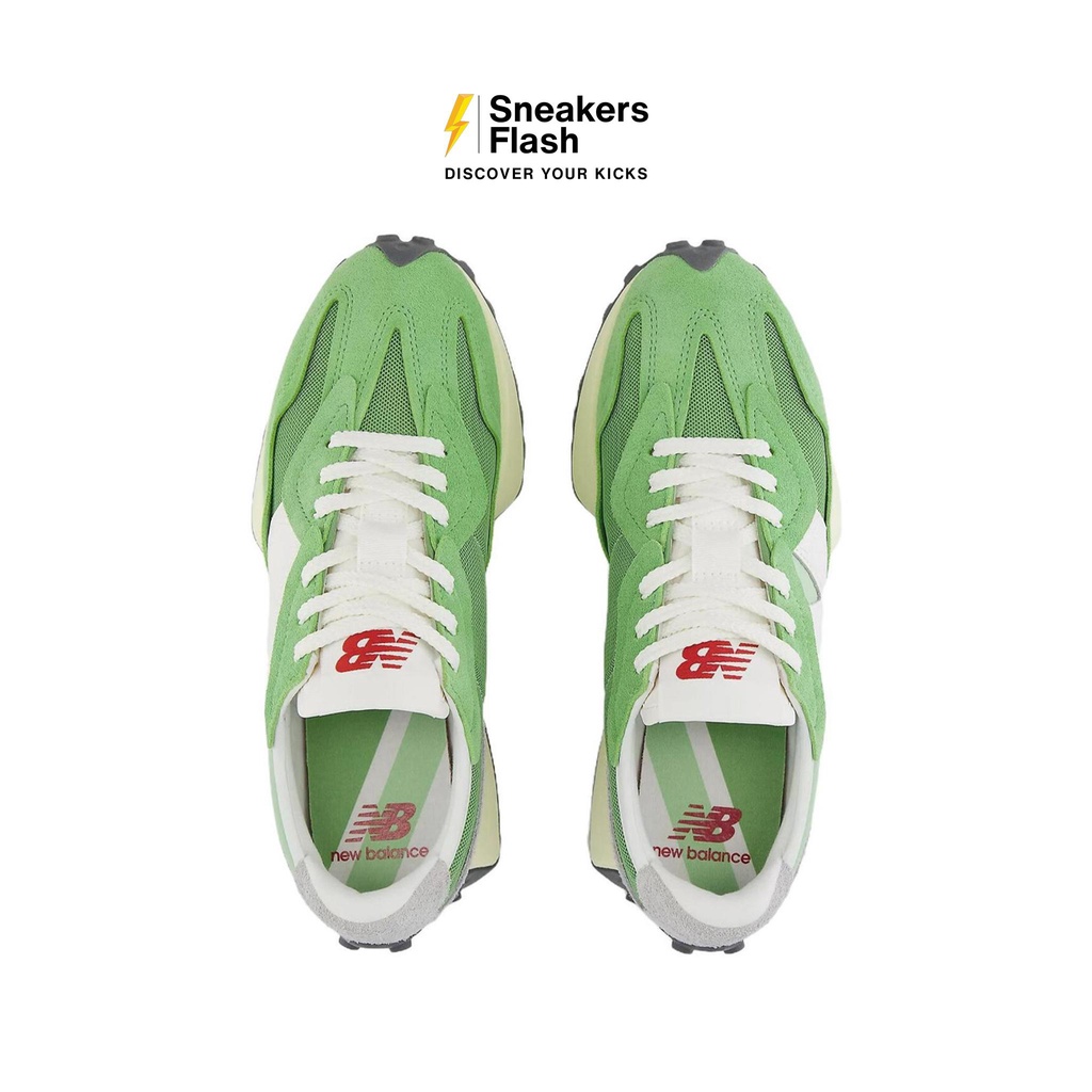 NEW BALANCE 327 Chive Avocado Green Sepatu Sneakers Unisex - U327WRD - Size 36