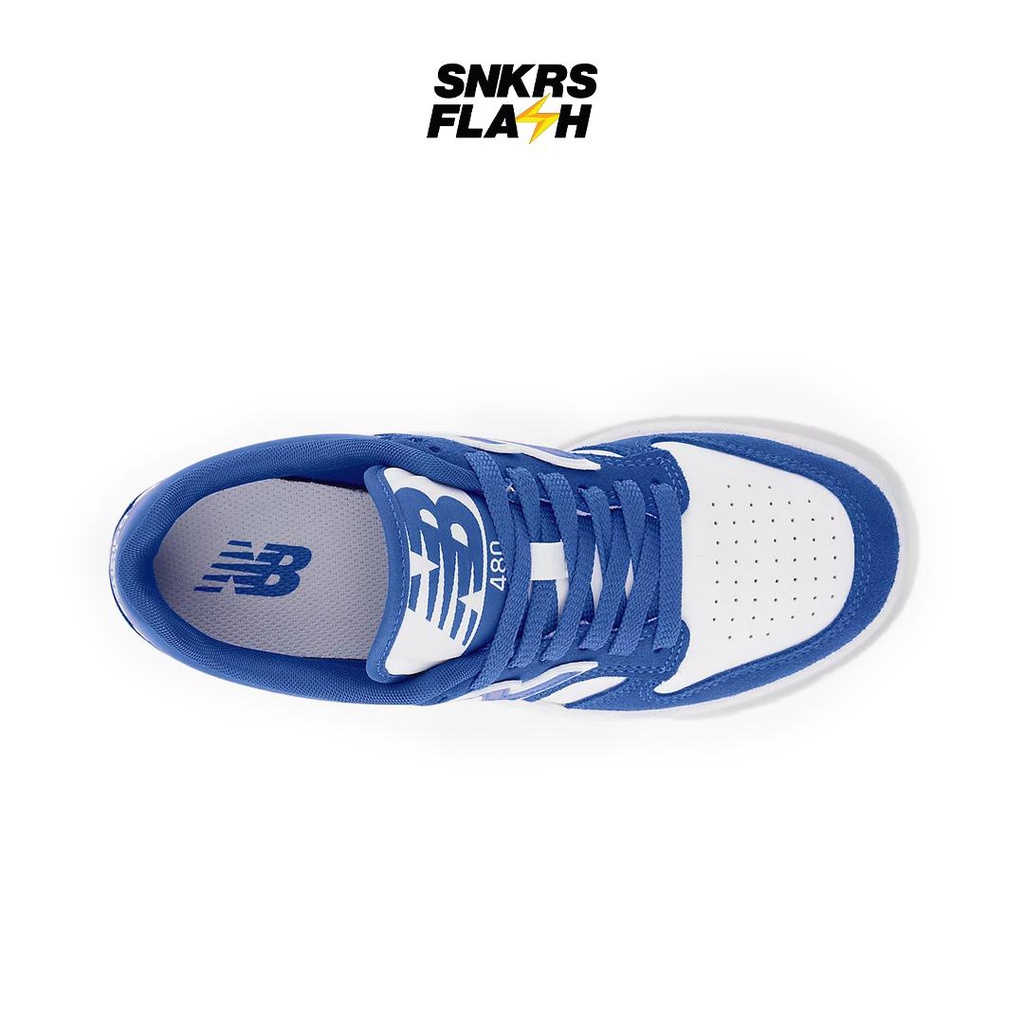 NEW BALANCE 480 Marine Blue White (Gs) Sepatu Sneakers Unisex - GSB480WH - Size 36