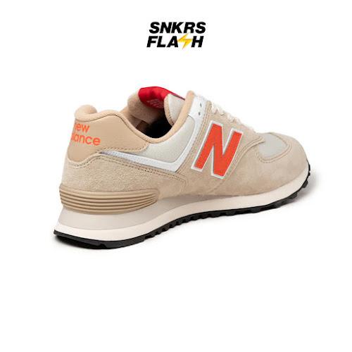 NEW BALANCE 574 Chicken Bone Orange Sepatu Sneakers Unisex - U574HBO - Size 44