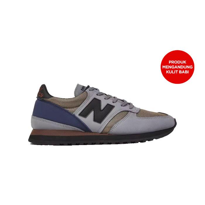 NEW BALANCE 730 Made In England Grey Sepatu Sneakers Pria - M730INV - Size 45