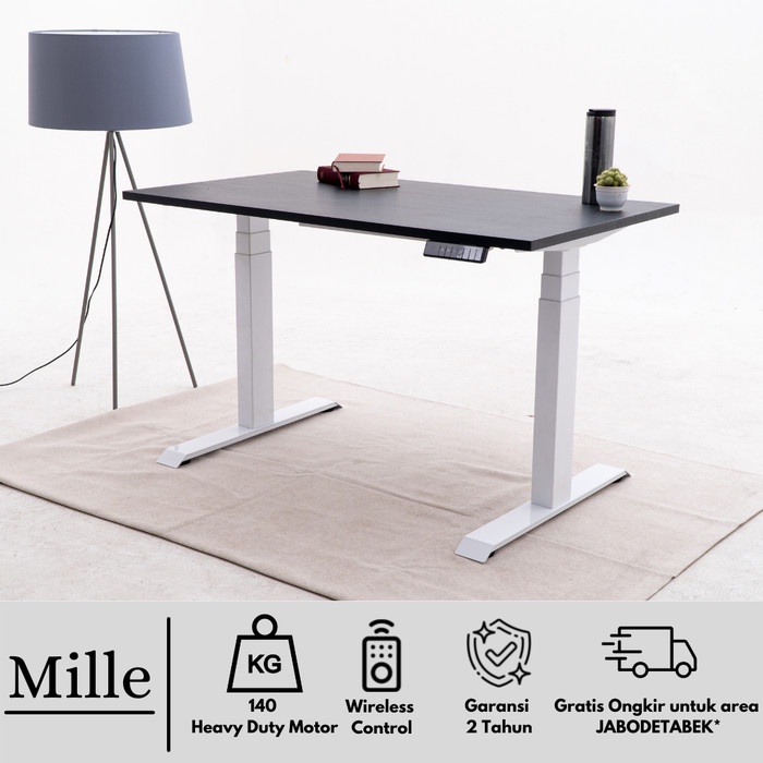 

TERBARU! Adjustable Desk Single Motor Standing Desk Electric Desk Mille